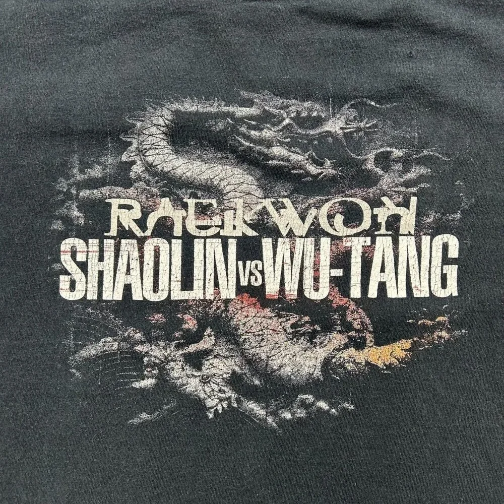 Wu Tang Graphic Tee Mens Large Raekwon Shaolin Rap Hip Hop Short Sleeve y2k‎